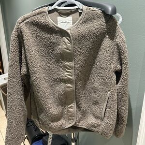 Wilfred Free Sherpa Liner Jacket in Nomad Taupe size XS